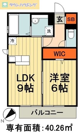 ラテルコート若松町の物件間取画像